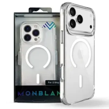 Чохол прозорий Monblan + MagSafe 17Pro max 2100000204779 фото