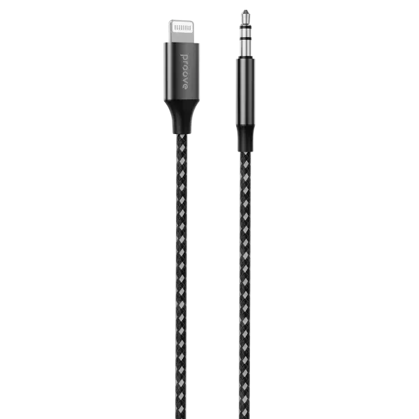 Кабель AUX Proove SoundMesh Lightning to 3.5mm Gray 2100000132812 фото