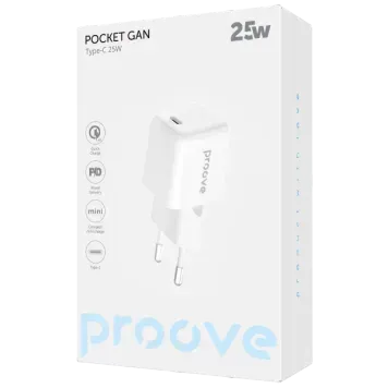 МЗП Proove Pocket GaN 25W (Type-C) (white) 2100000175802 фото