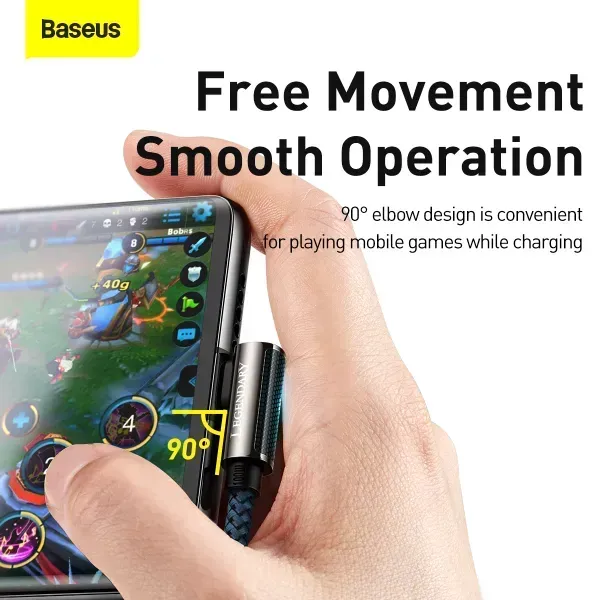 Кабель Baseus legend series elbow type-c to type-c 2m. 2100000083329 фото