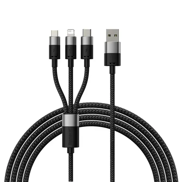 Кабель Baseus StarSpeed USB to M+L+C 3.5 2100000122868 фото