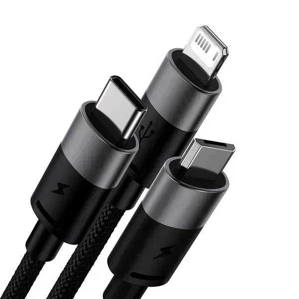 Кабель Baseus StarSpeed USB to M+L+C 3.5 2100000122868 фото