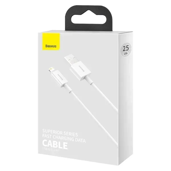 Кабель Baseus superior series usb to ip 0.25m. white 2100000041114 фото