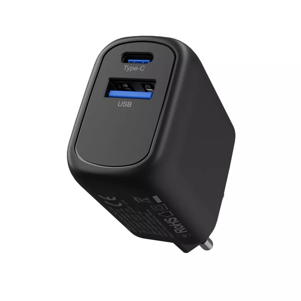 Блок Proove silicone power Plus 30W black (Type-C + USB) 2100000153671 фото