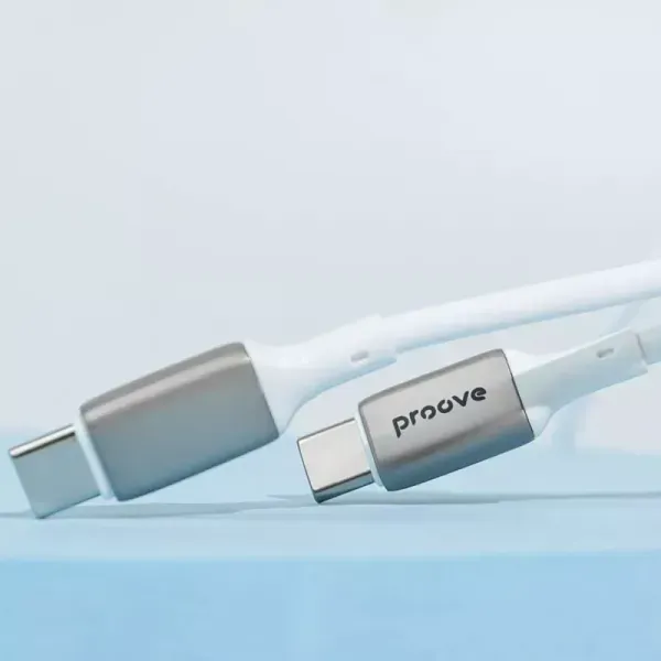 Кабель Proove flex type-c to type-c 60W white 2100000164196, 2100000194582 фото